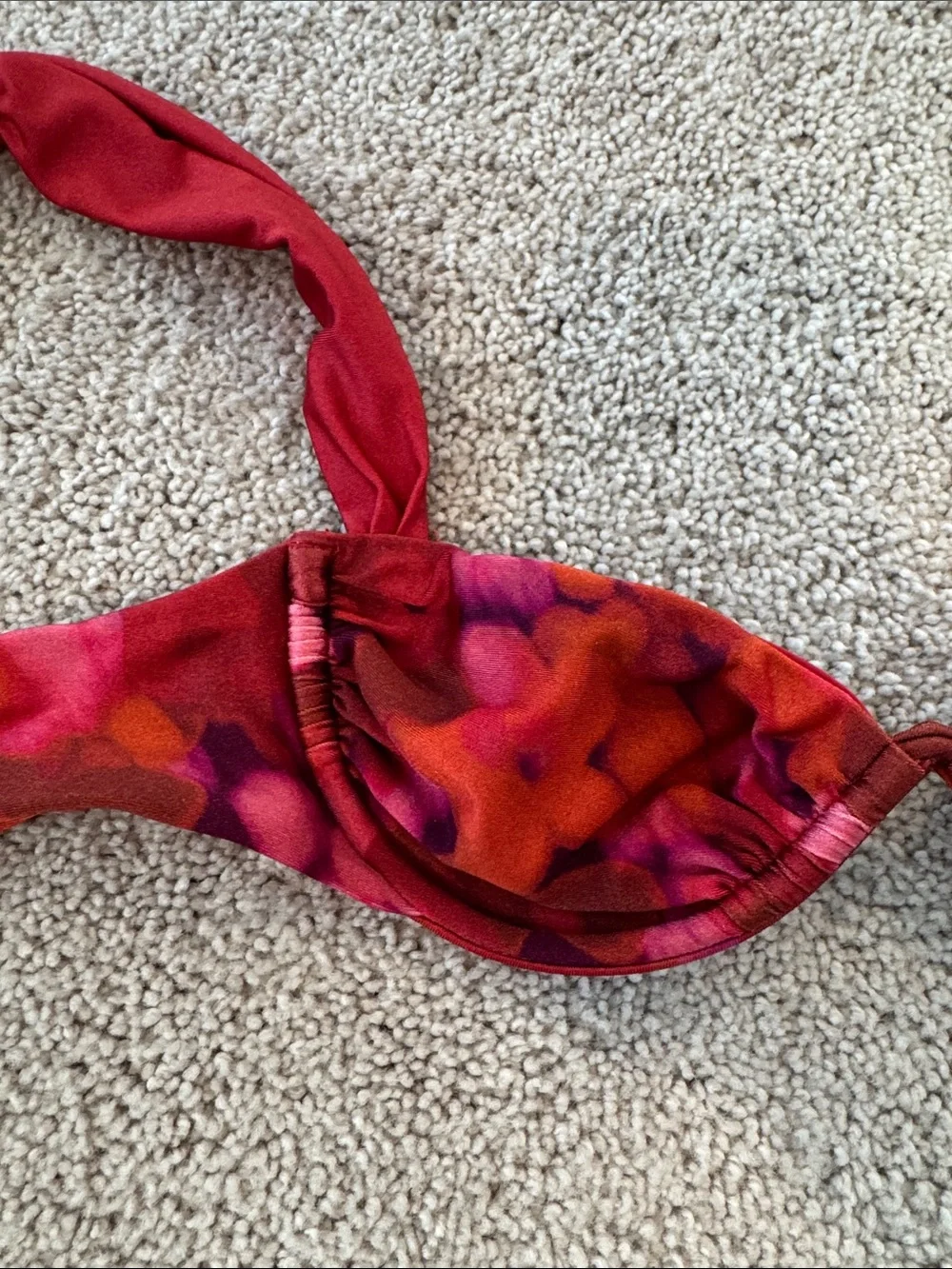 Bydee | Red “Floresta” Print Bikini Set